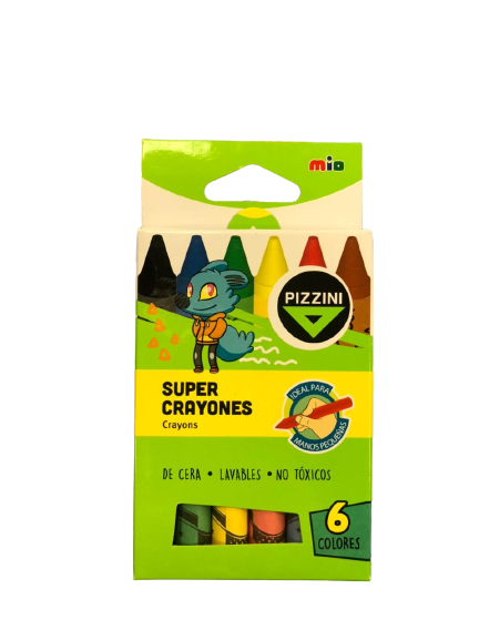 CRAYONES PIZZINI x 6