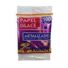 PAPEL GLACE LUMA METAL TACO x 100 LUMA