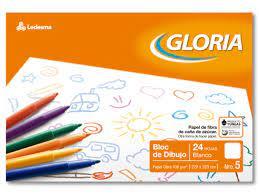 BLOCK DE DIBUJO GLORIA BLANCO Nº5 24HJ