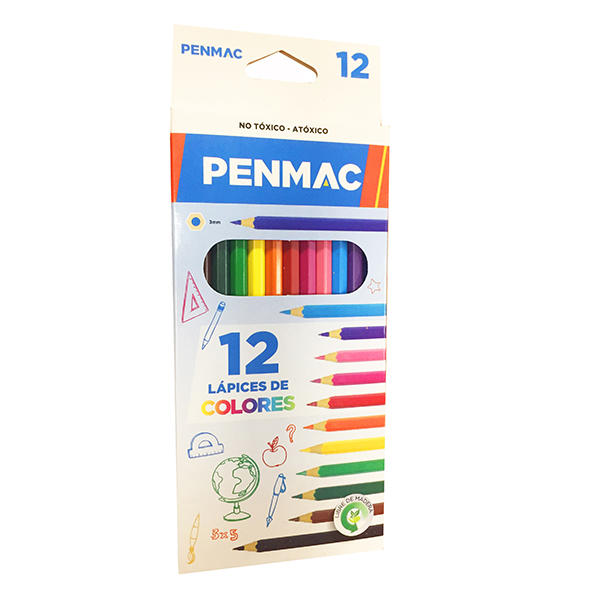 LAPICES PENMAC PAX x 12 LARGOS GIOTTO
