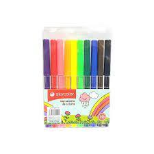 Marcadores x10 colores surtidos Skycolor