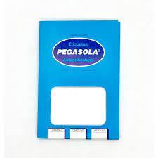Etiqueta pegasola caja