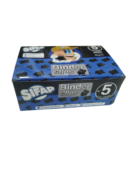 Binder clips Sifap nº5 x12