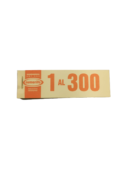 Talonario guardarropa 1-300