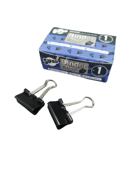 Binder clips Sifap nº1 x 12