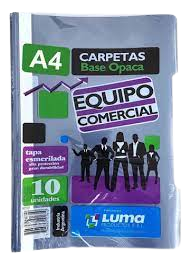Carpeta base opaca A4 equipo comercial