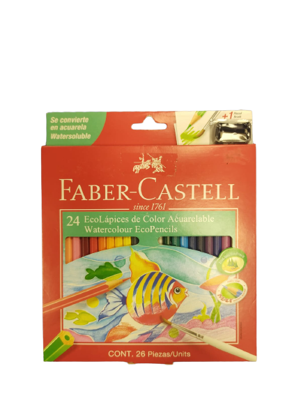 Lapices FaberCastell acuarel x 24 c/sac