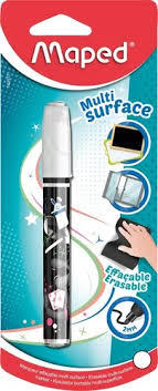 Marcador pintura borrable blanco blister