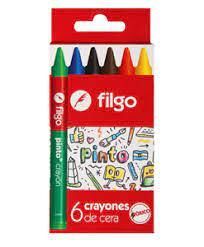 CRAYONES DE CERA X 6 FILGO