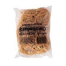 Banda elasticas bolsa x 100 gr Credencial