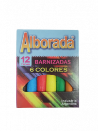 Tiza Alborada color x 12 barnizada