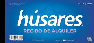 Talonario husares recibo alquiler 1903