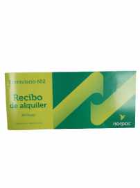 Talonario Norpac recibo alquiler c/talon 602S