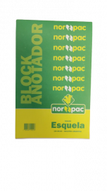 Block Norpac t/Esquela 120 hj