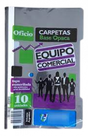 Carpeta base opaca oficio equipo comercial x 10