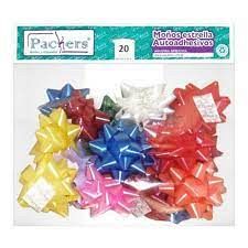 Moño estrella brillante Packers Nº8 x 20 surt