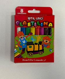 Plastilinas de colores x8